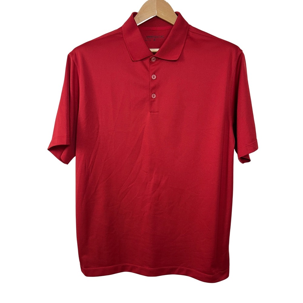 Nike Golf Polo Mens XL Red Dri-FIT Athletic Shirt 406451-648 Short Sleeve A6
